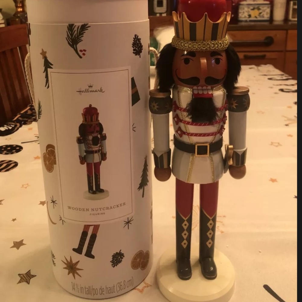 Hallmark 2023 Wooden Nutcracker Figurine Artist Crafted - New 14.5”